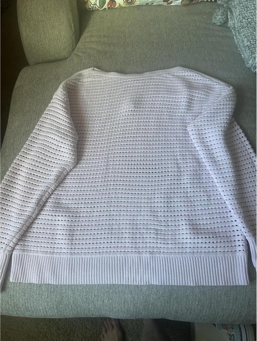 Lululemon Cotton Crochet Pullover Size L
